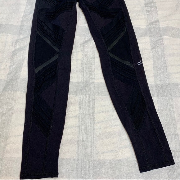 ALO High-Waist Ultimate Legging Mesh Panel Black S - Picture 11 of 15
